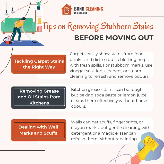 Tips on Removing Stubborn Stains Before Moving Out